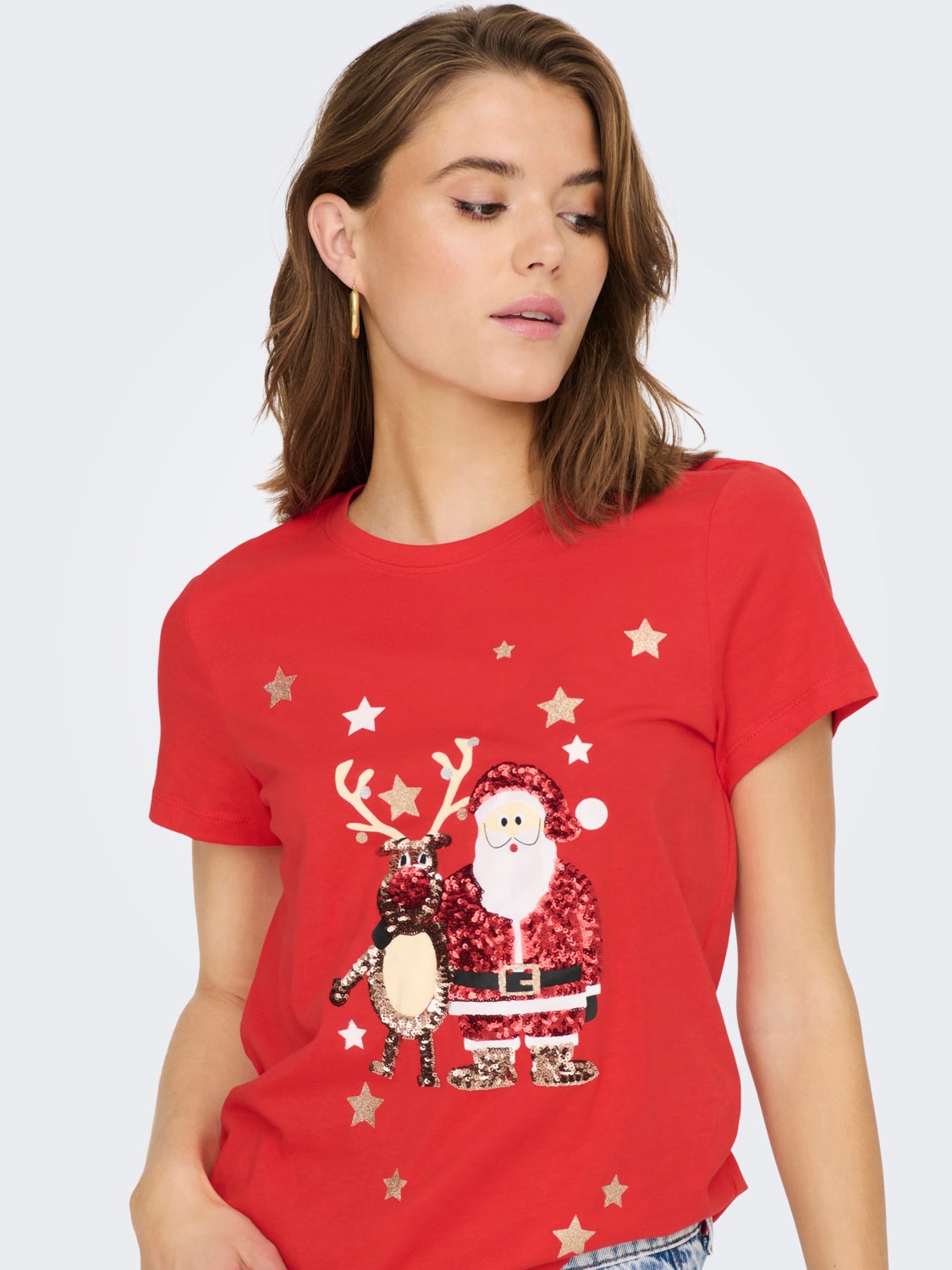 Christmas Short Sleeved Top