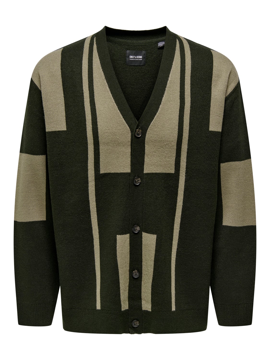 V-Neck Knit Cardigan