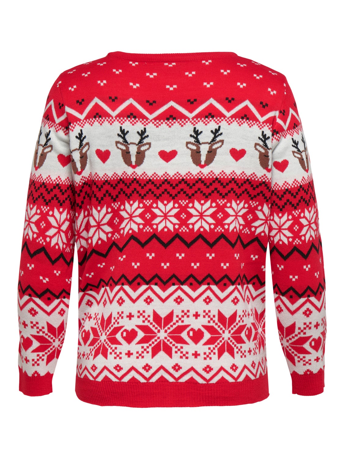 Curvy christmas knitted pullover
