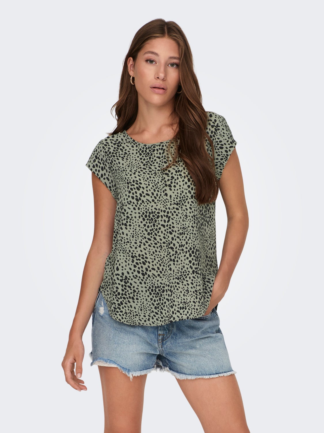 Printed Short Sleeved Top