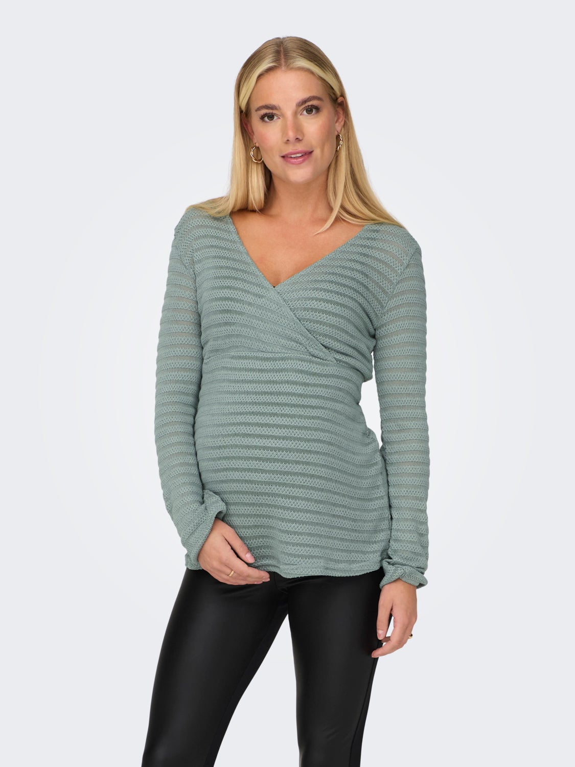 Mama v-neck top