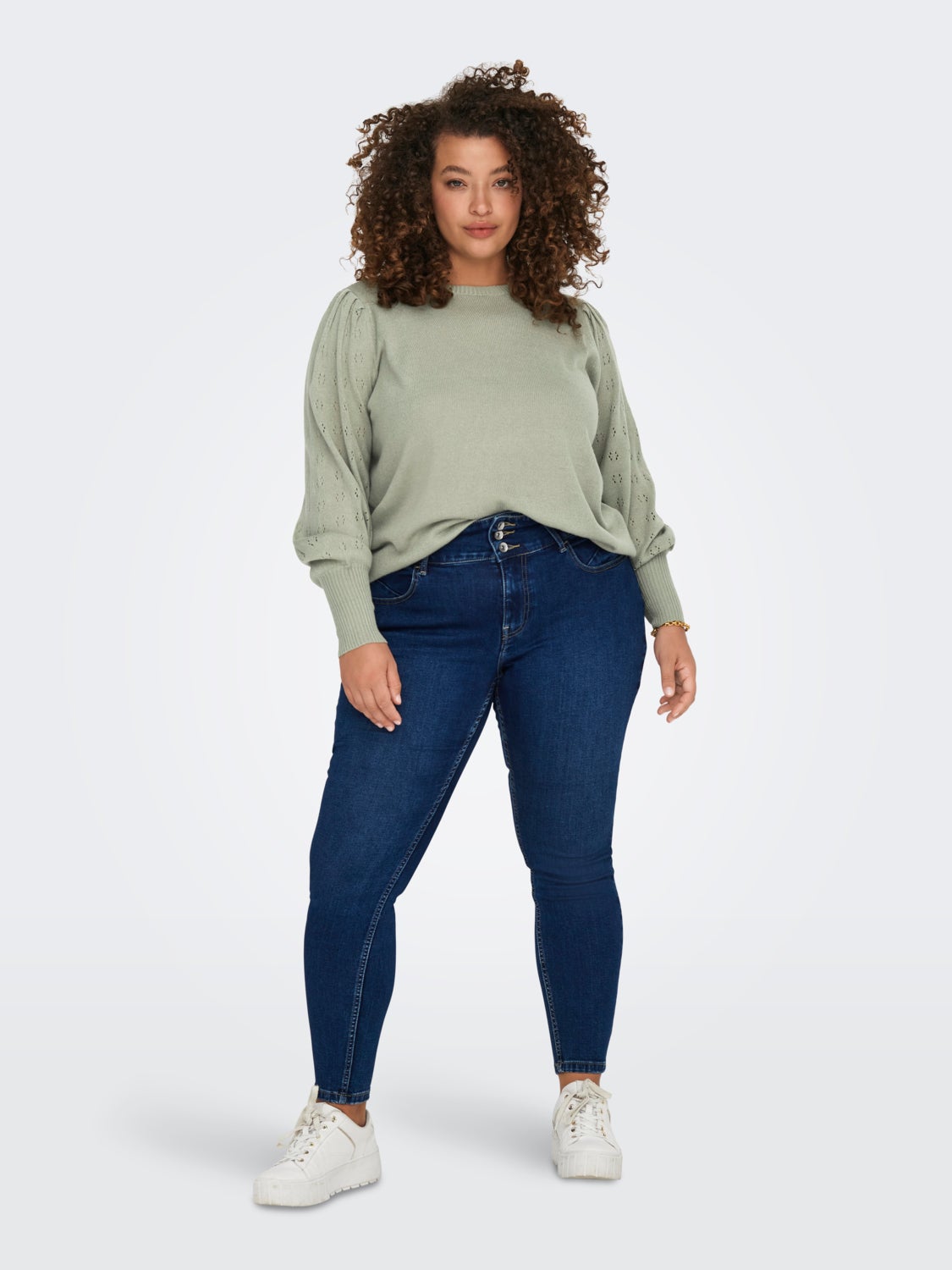 Curvy knitted Pullover