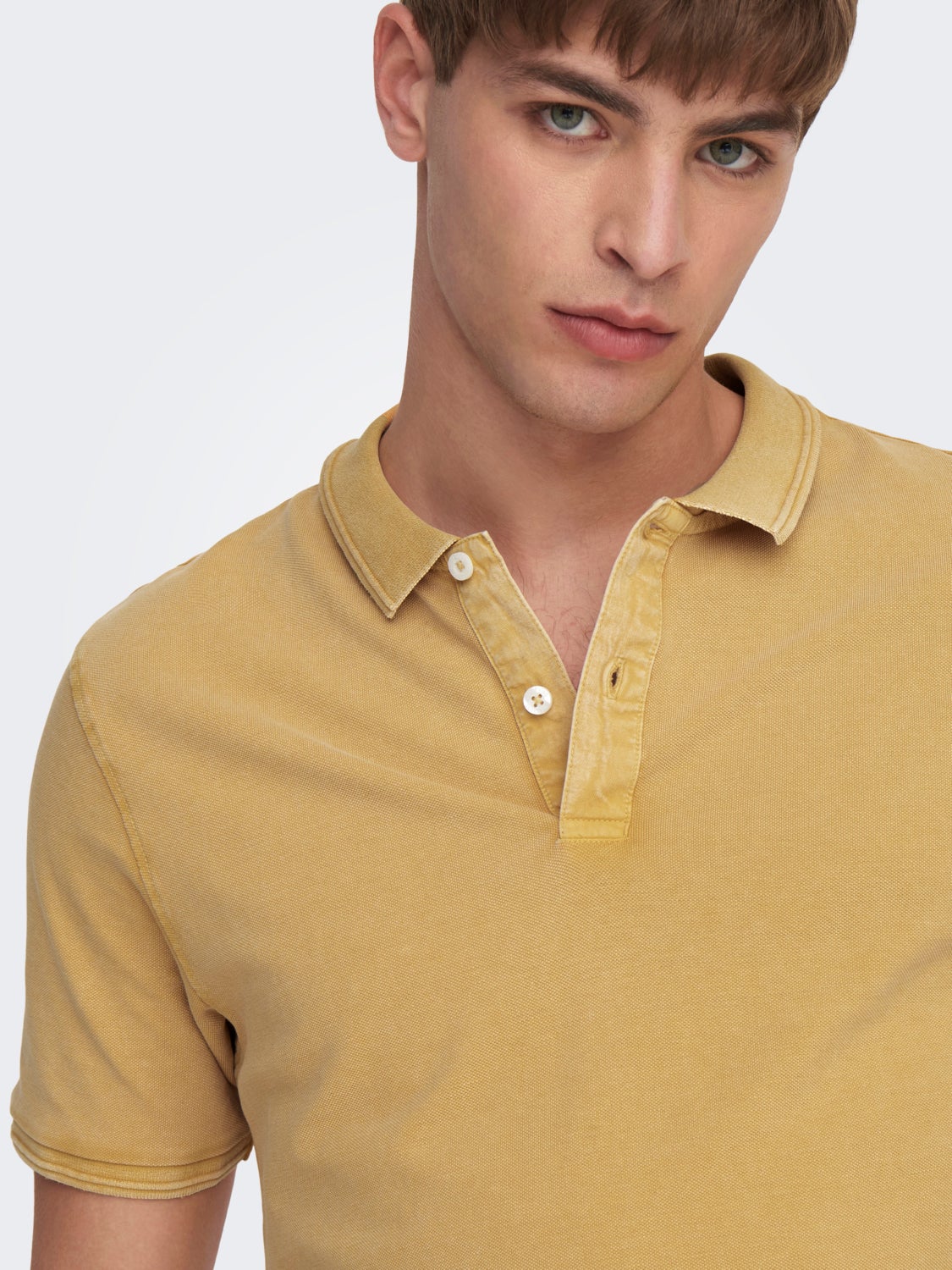 Slim Fit O-Neck Polo-Shirt