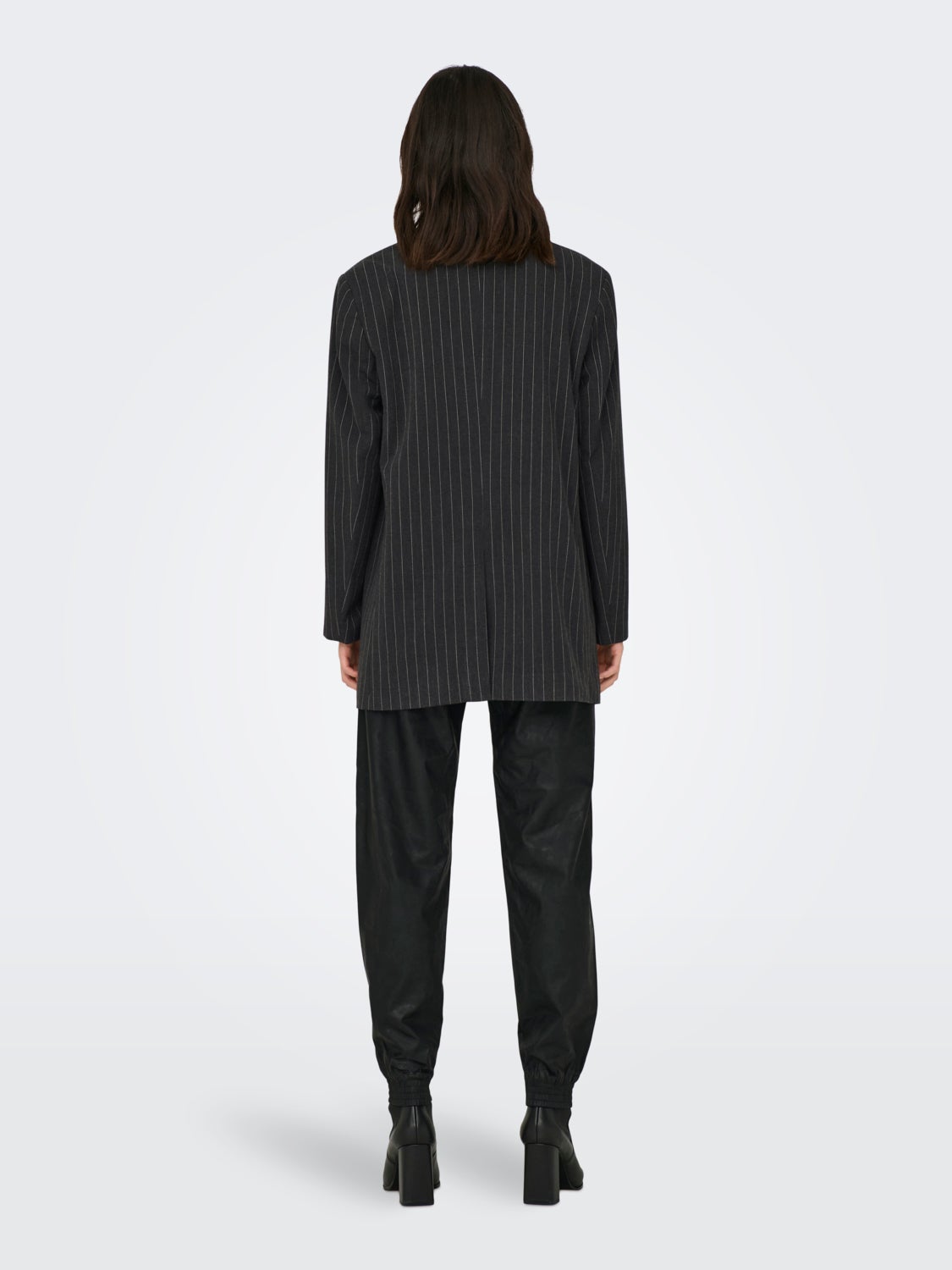 Oversize blazer with stripes