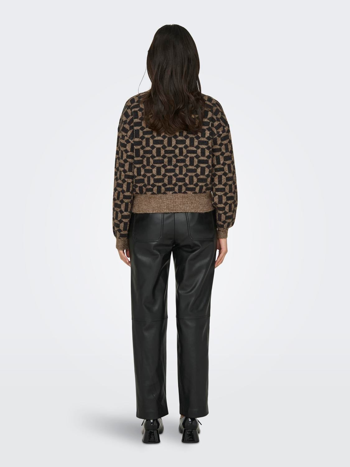 Patterned Knitted Pullover