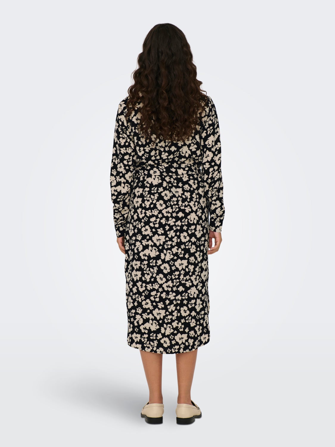 Shirt dress with ties