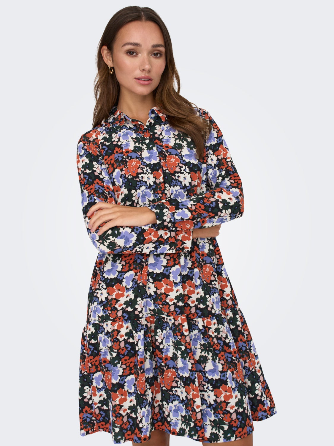 Mini dress with print