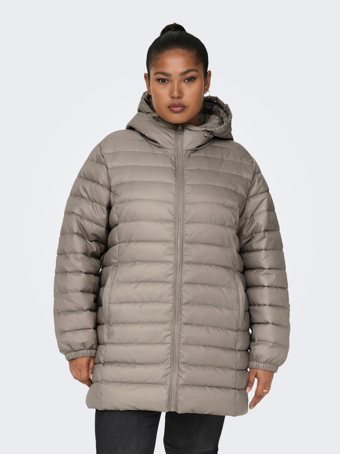 Curvy long Quilted jacket