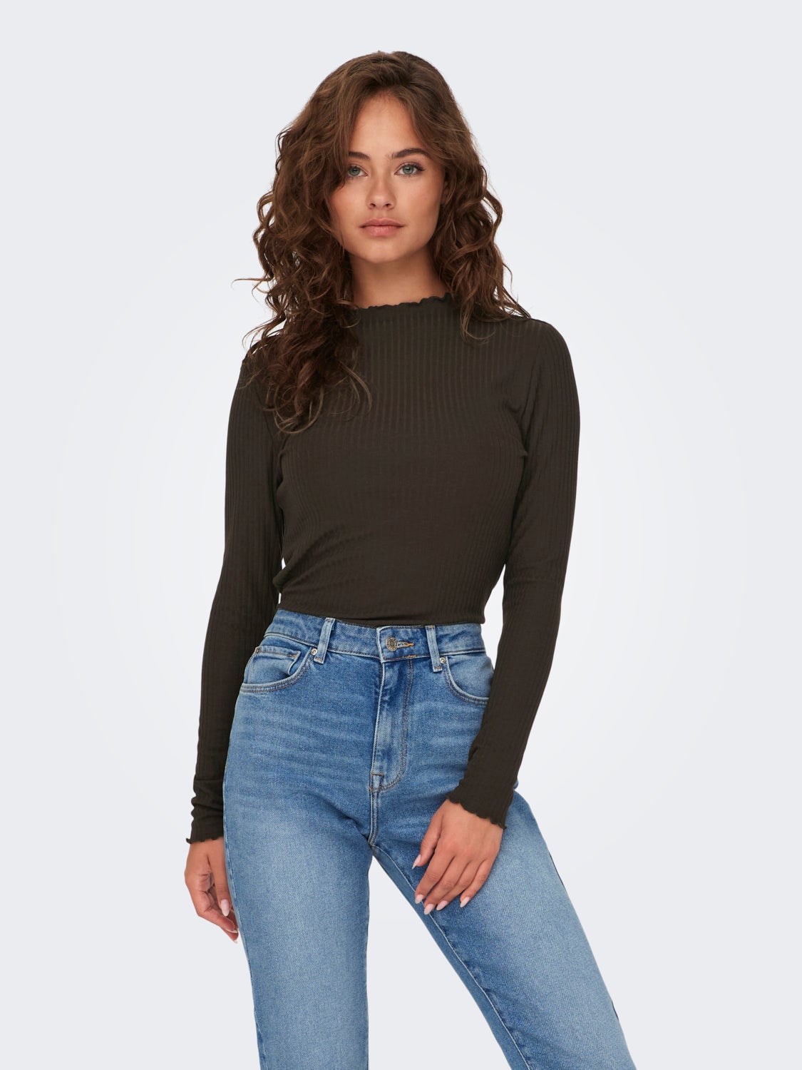 High neck Long Sleeved Top