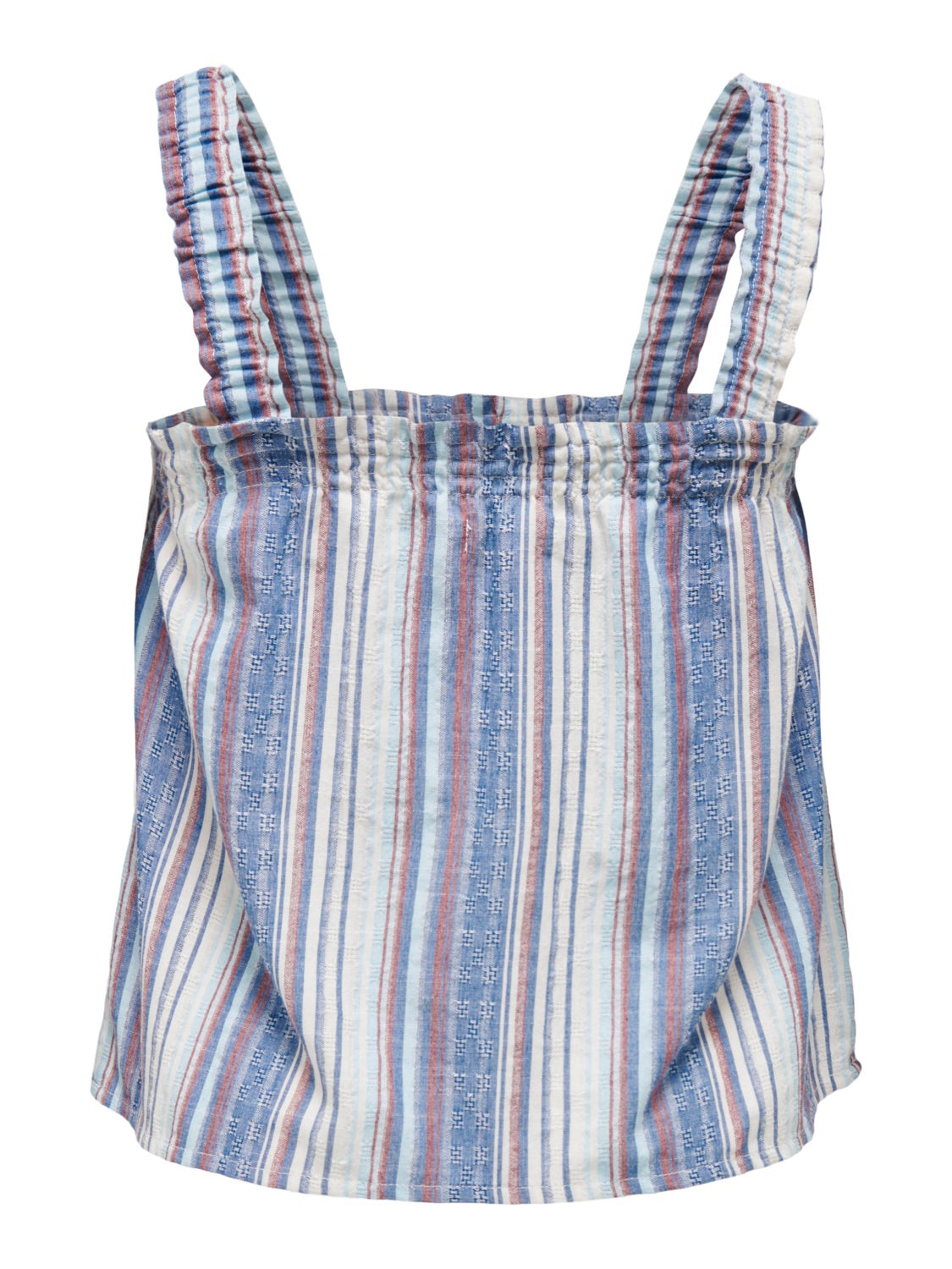 Curvy smock detail top