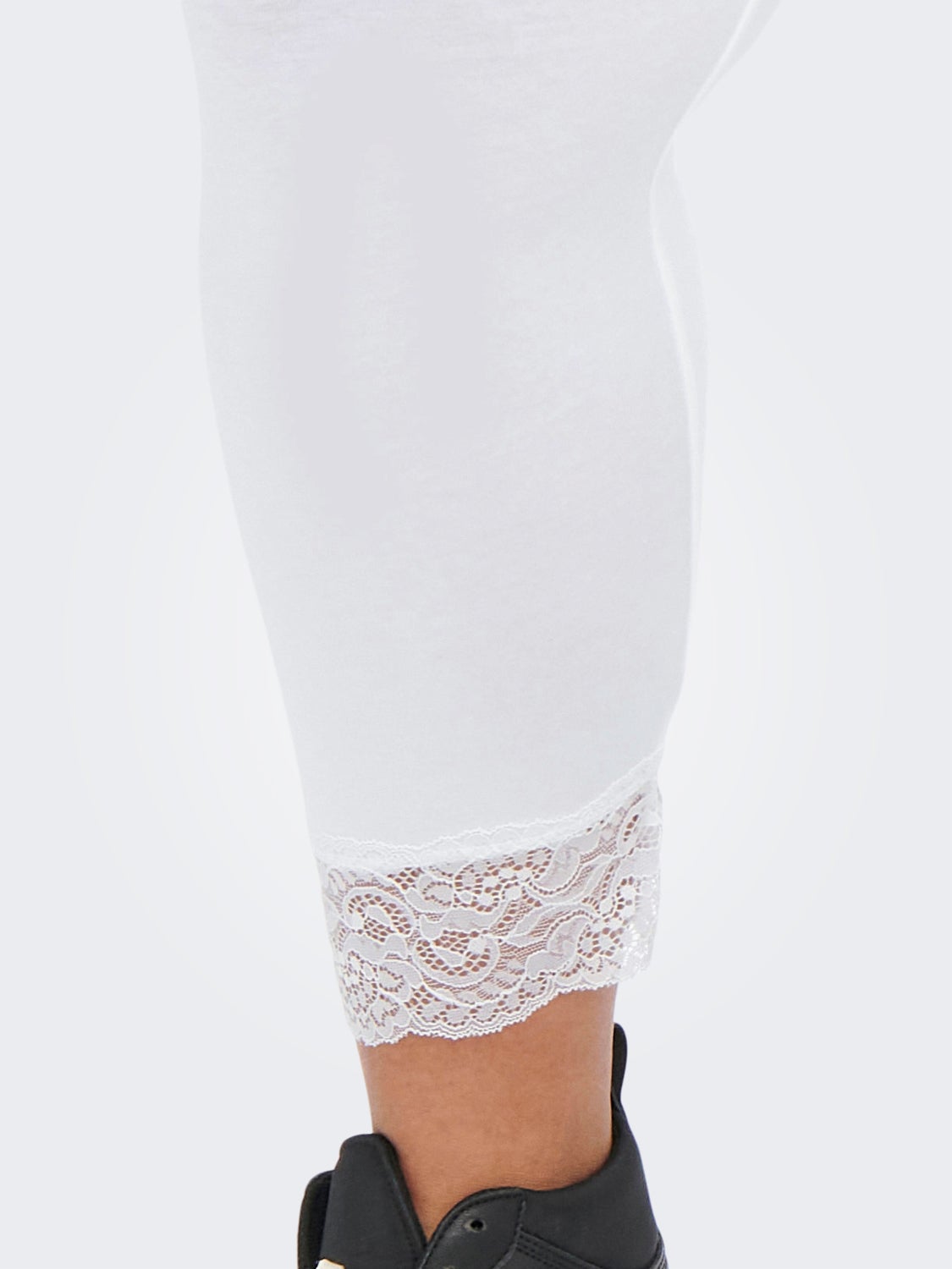 Curvy lace detail Leggings