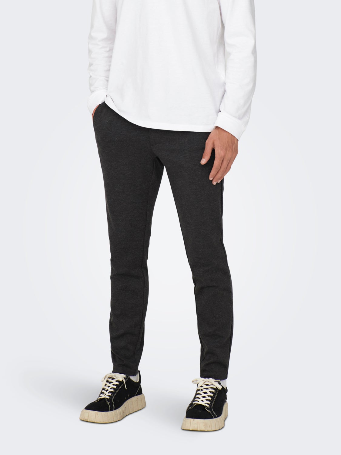 Solid colored chinos