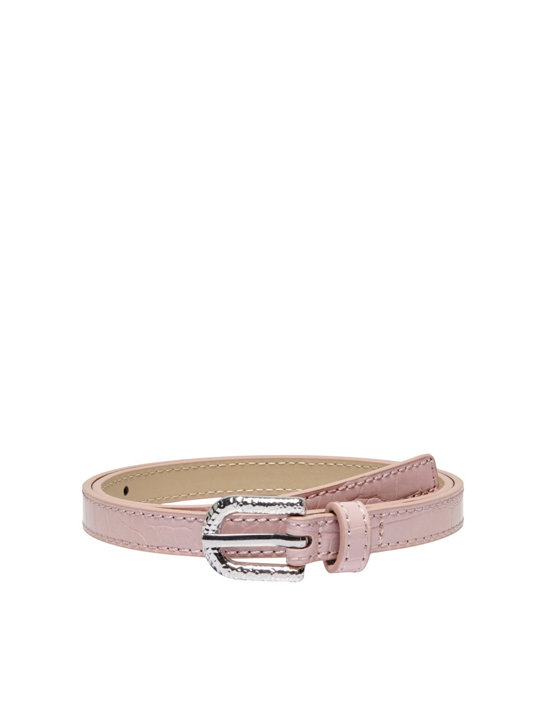 Faux leather belt