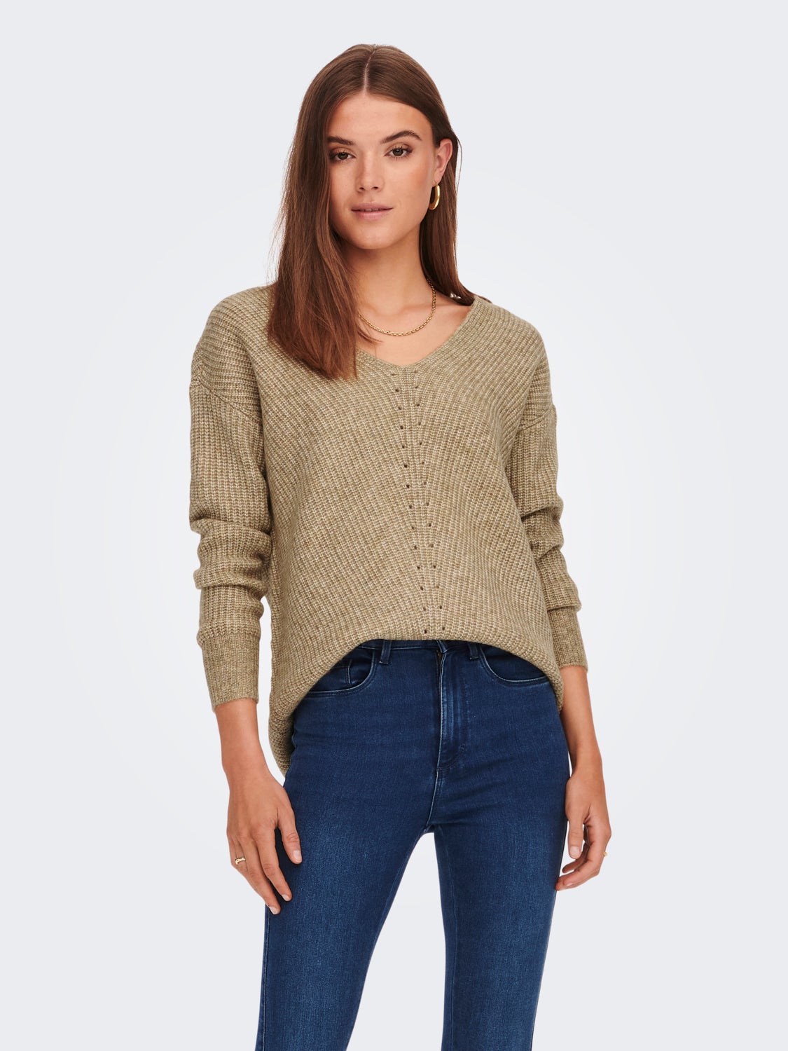 V-neck Knitted Pullover