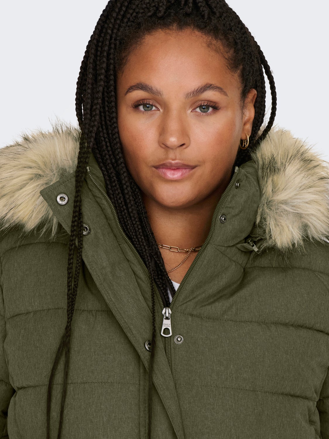 Curvy long Quilted jacket