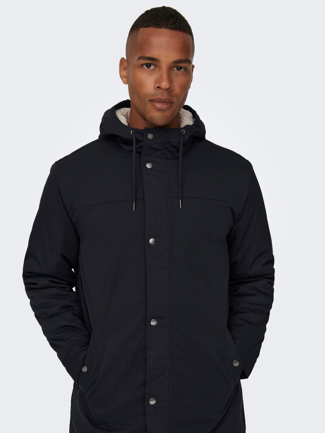 Hooded parka jacket