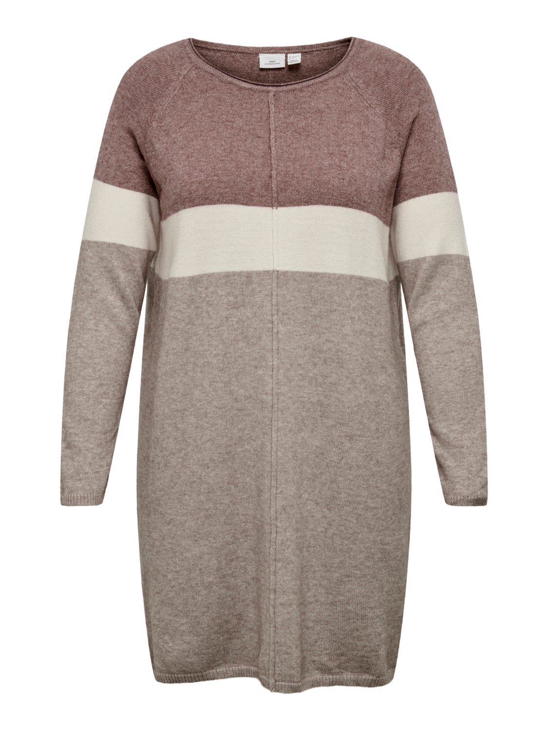 Curvy contrast Knitted Dress