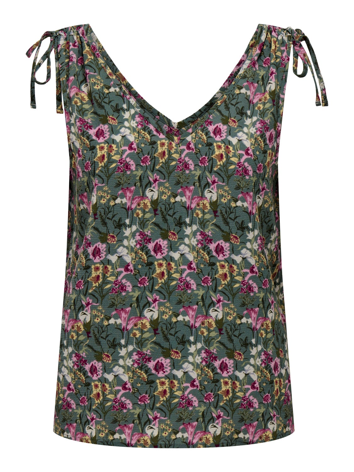 V-Neck Top With Strap Details