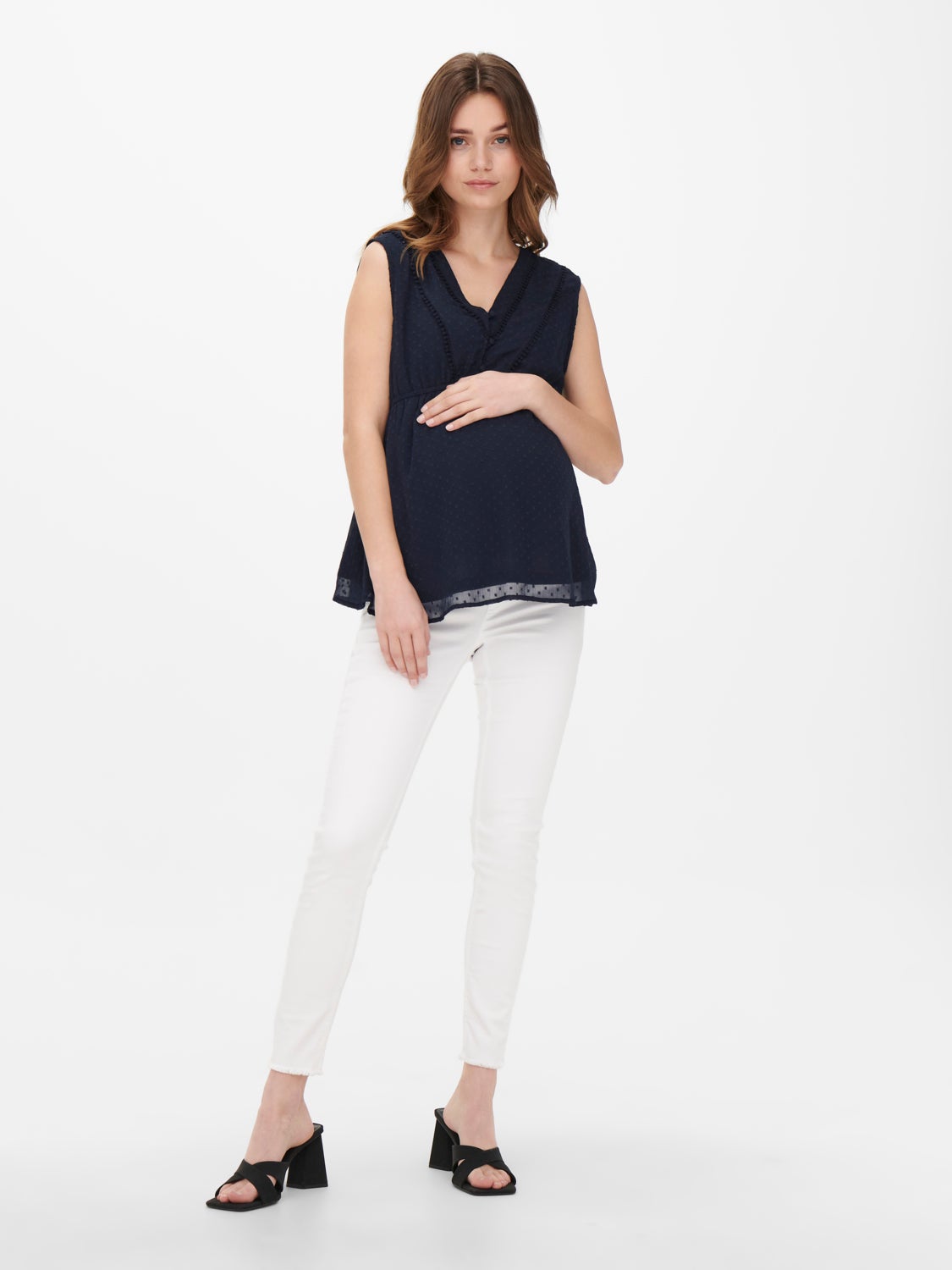 Mama sleeveless Top