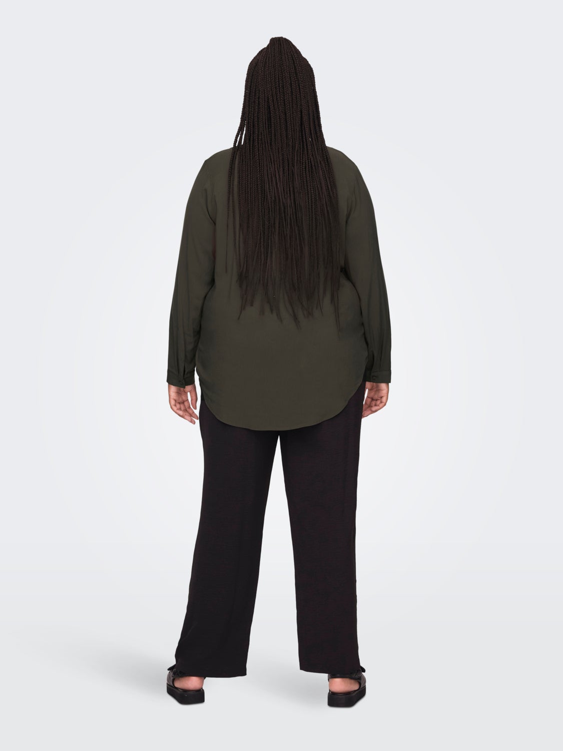 Curvy viscose Long Sleeved Top