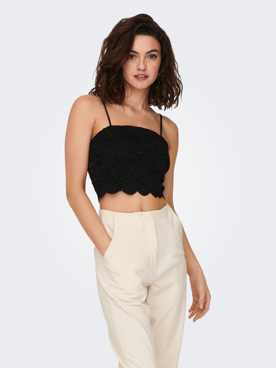 Cropped Lace Top