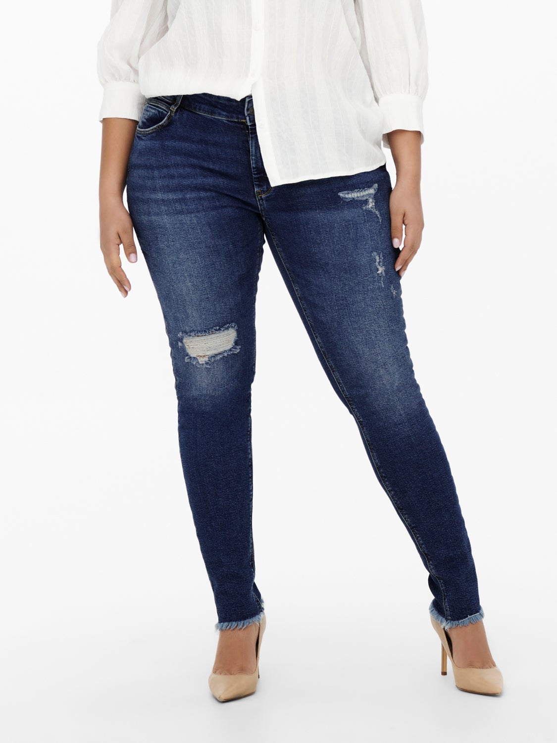 Curvy CARGuci reg dest Skinny fit jeans