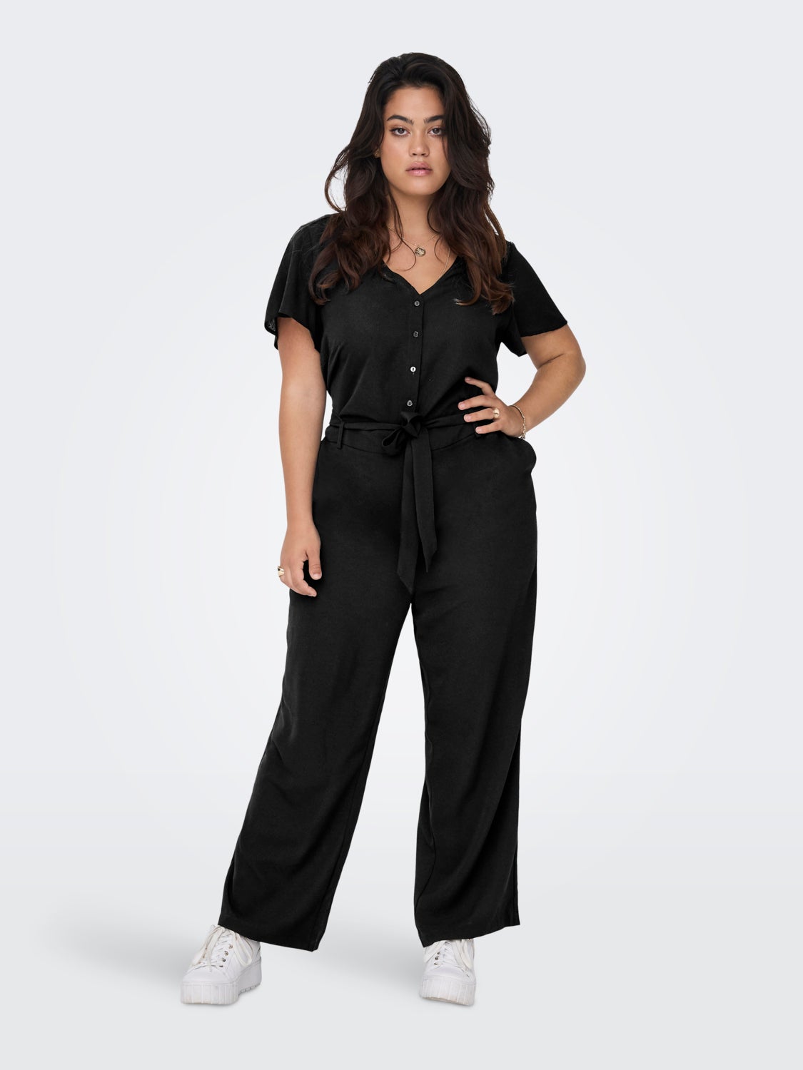 Curvy short sleeved Jumpsuit