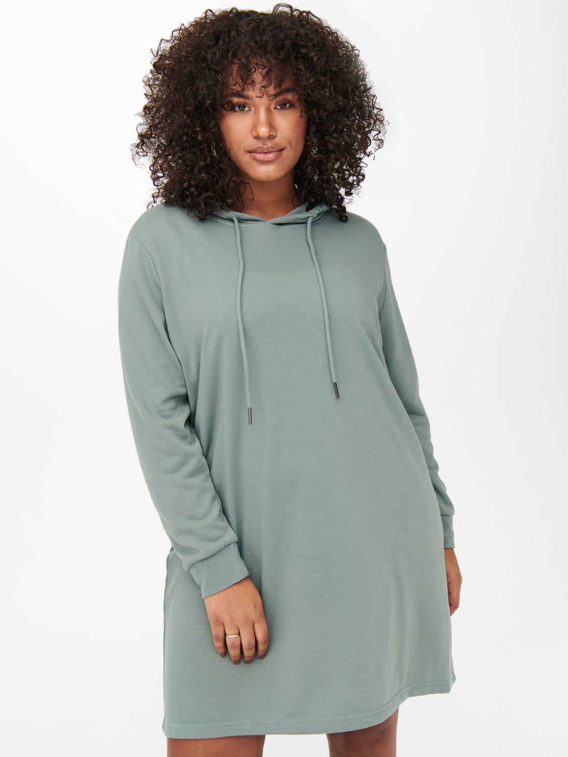 Curvy hooded sweat Dress