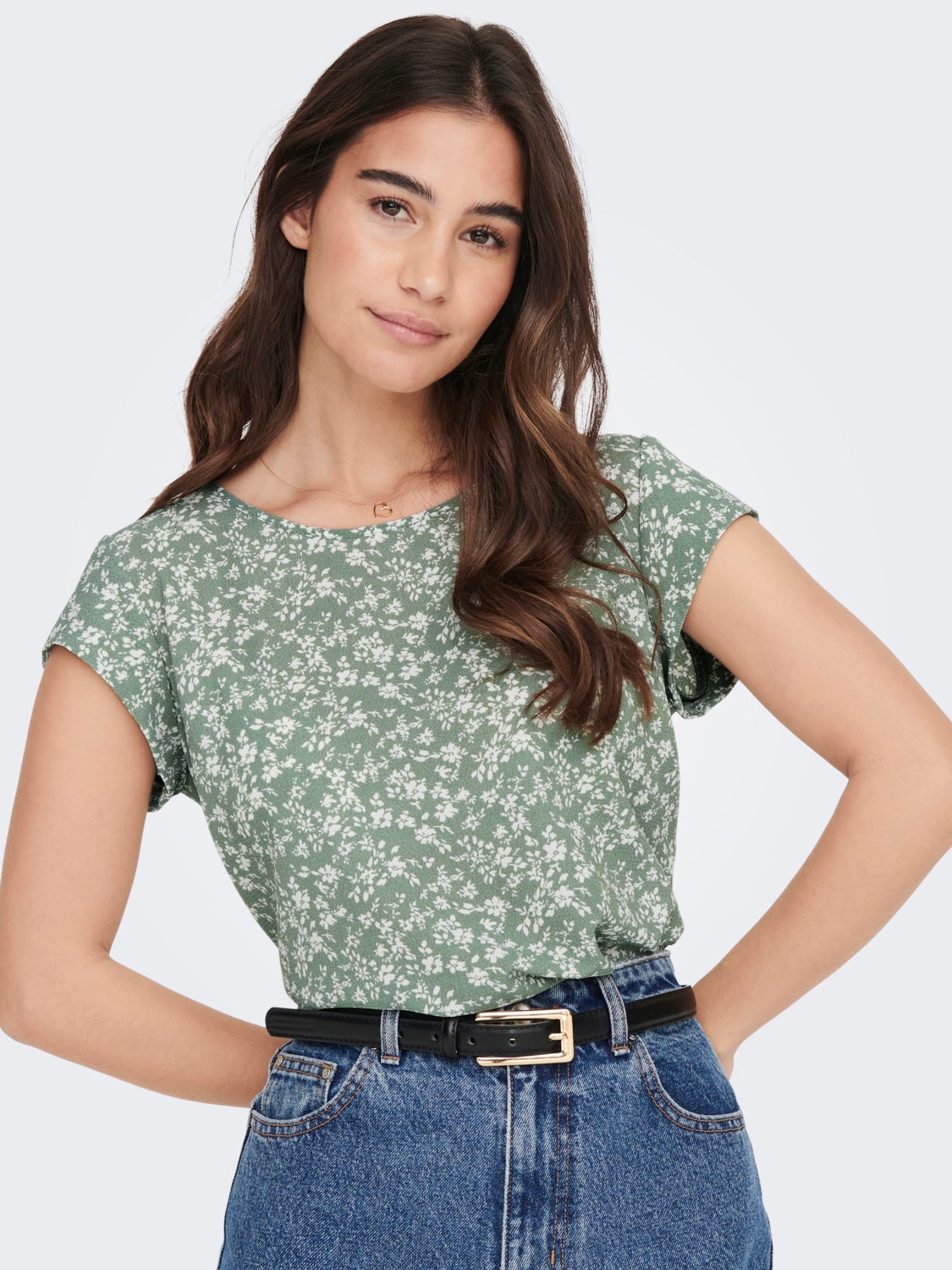 Printed Short Sleeved Top