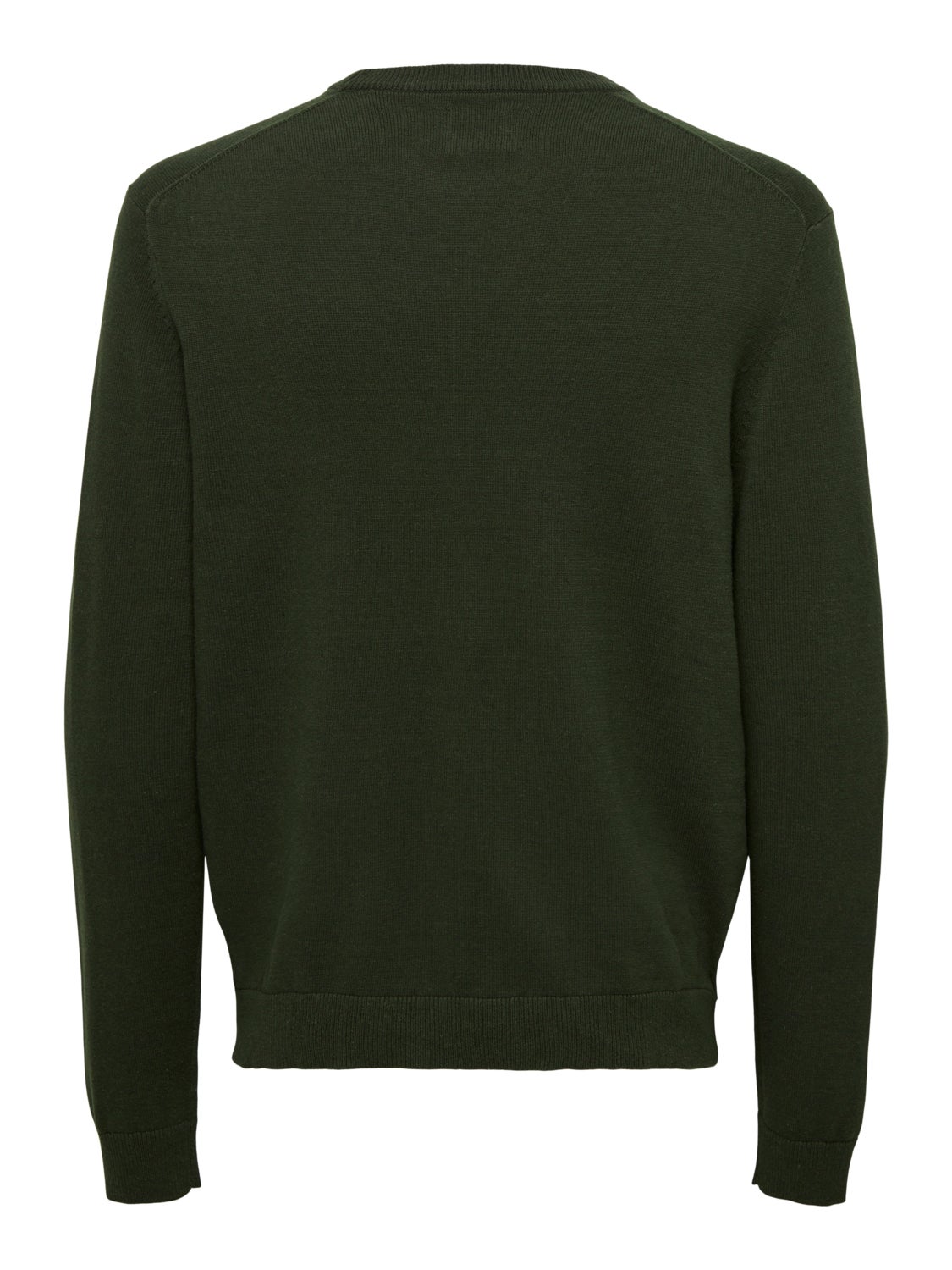 Crew neck knitted pullover