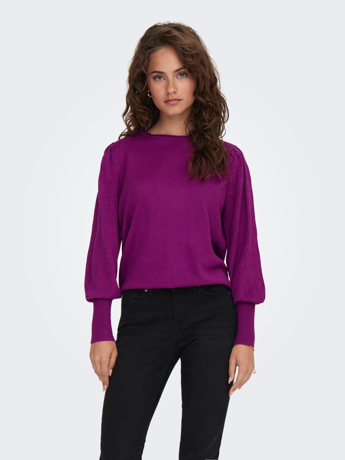 Solid colored Knitted Pullover