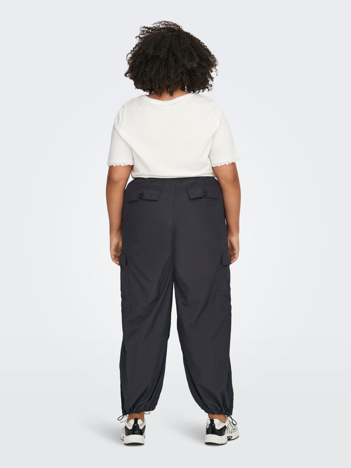 Curvy Parachute Cargo Pants