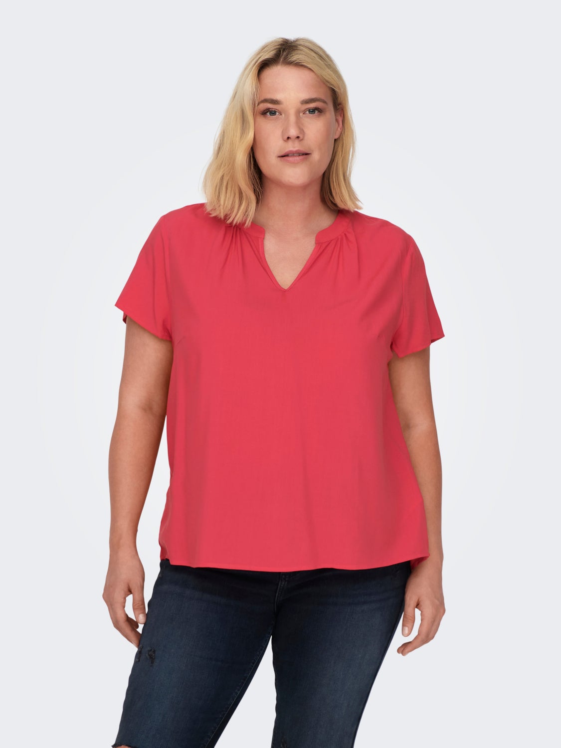 Curvy cap sleeved Top