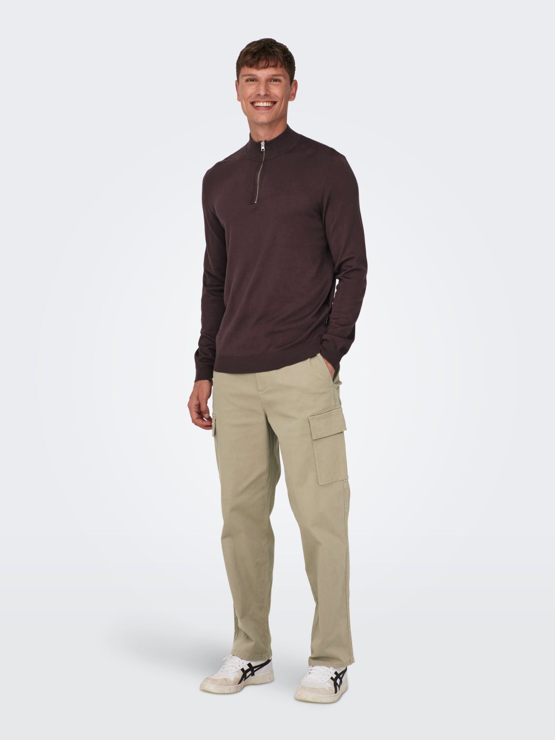 High neck knitted Pullover