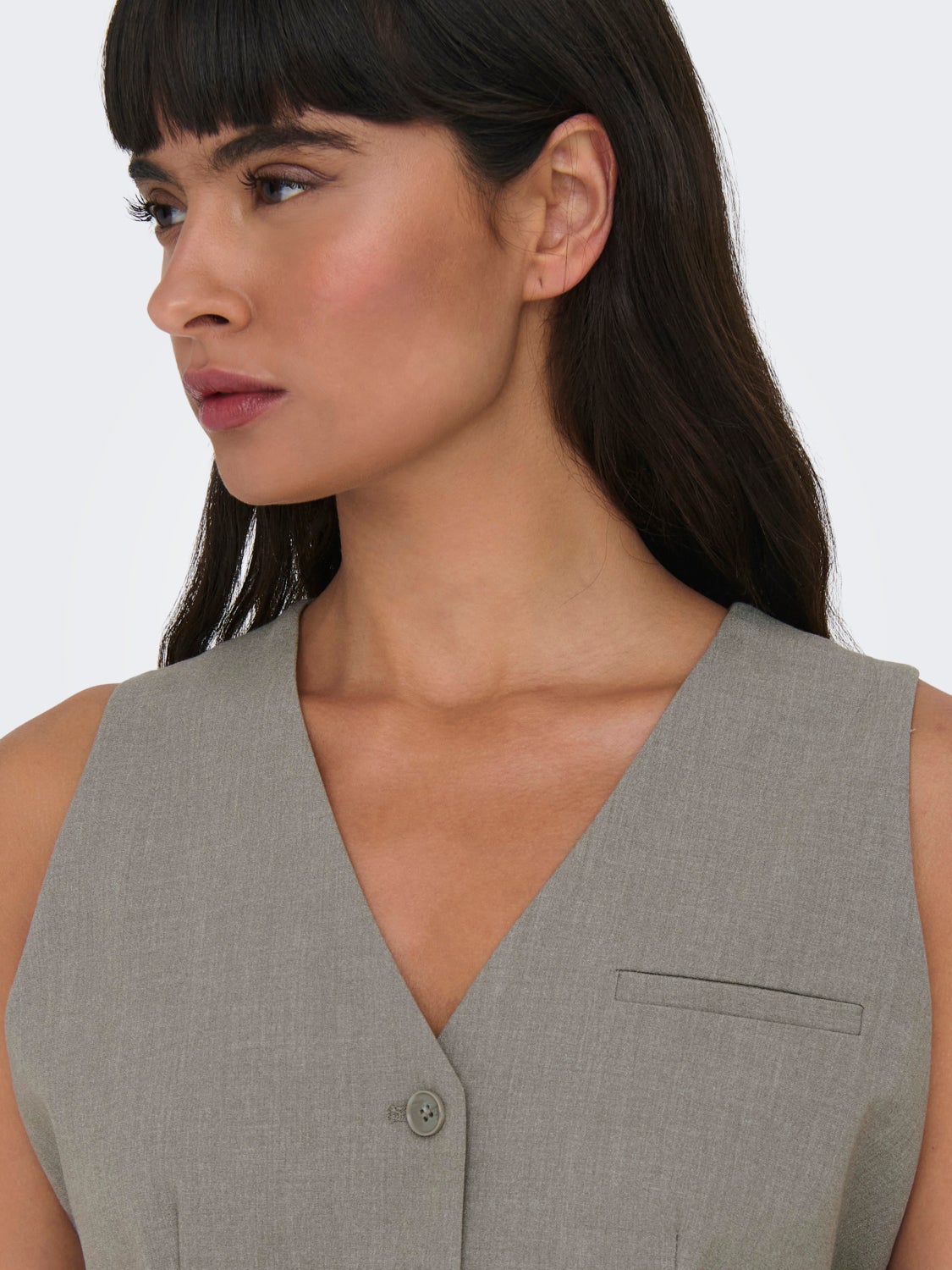 Cropped tailored vest