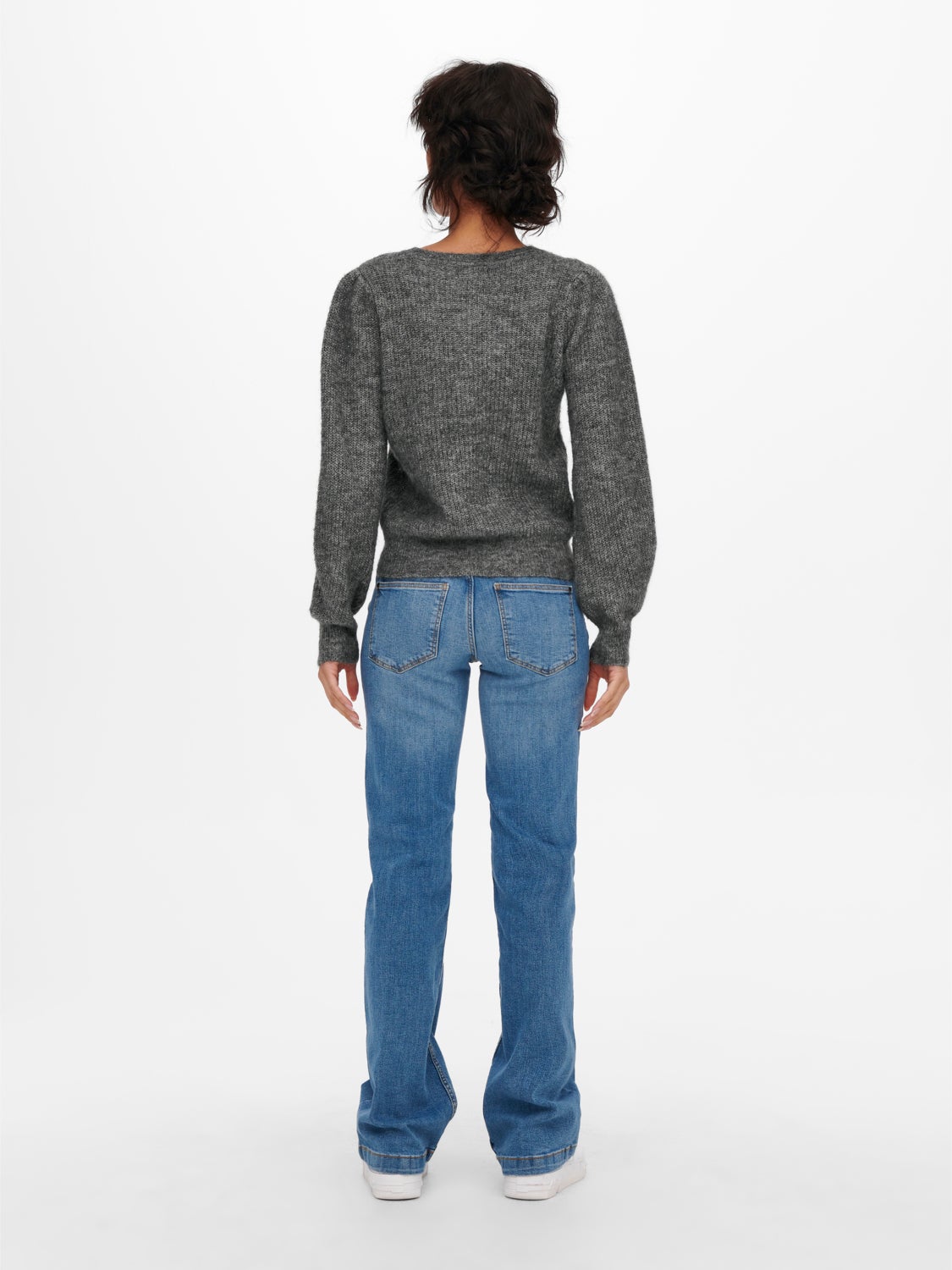 Puff sleeved Knitted Pullover