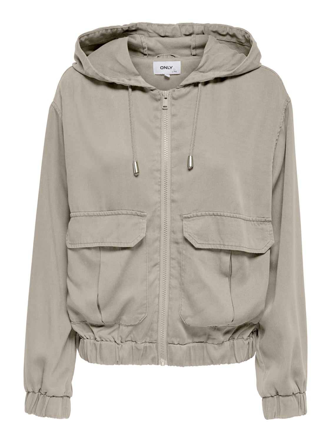 Short Jacket With Adjustable Hood