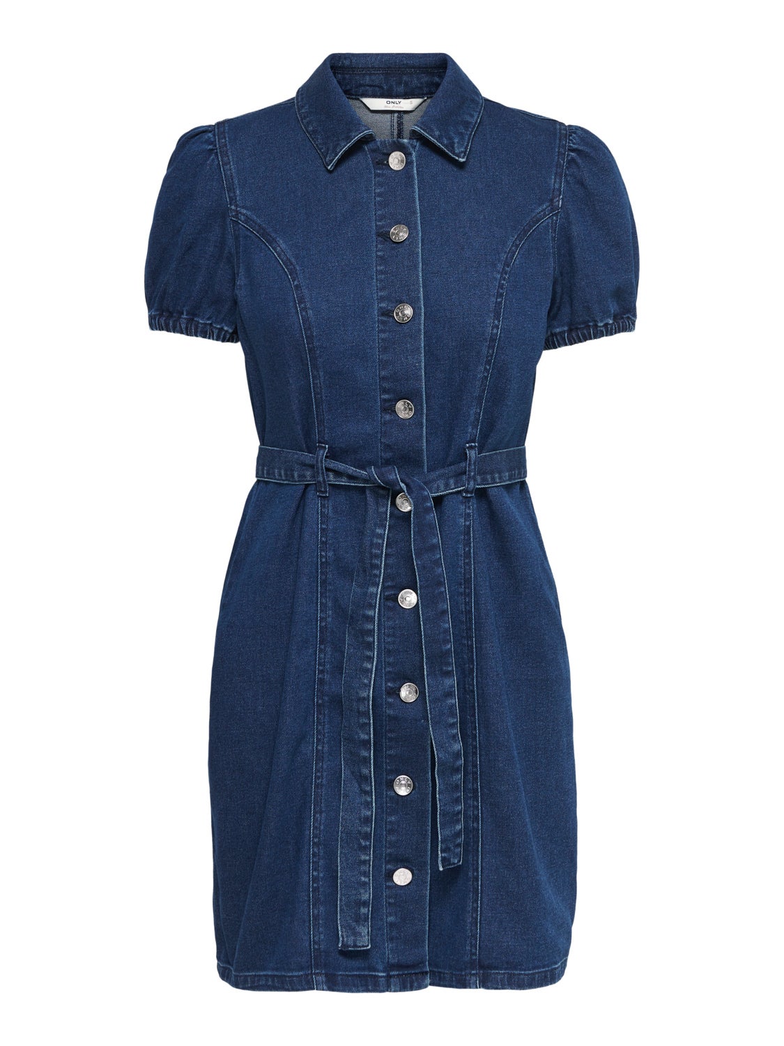 Petite belted Denim Dress
