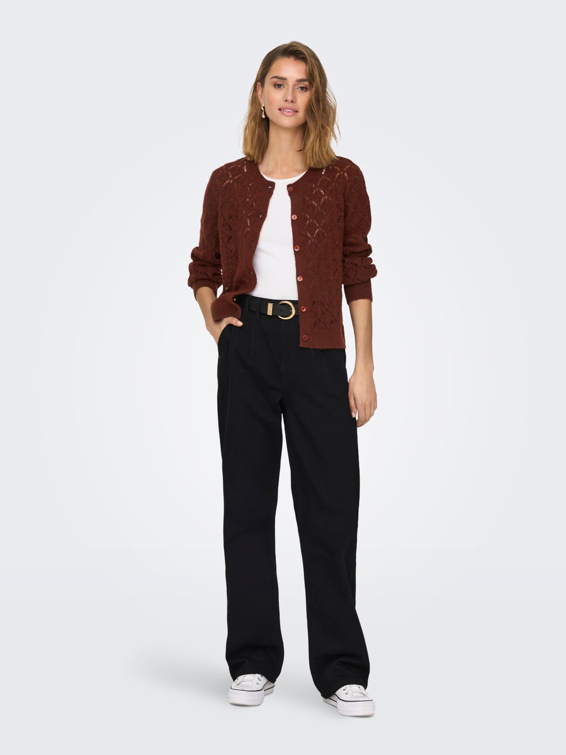 O-Neck Knit Cardigan