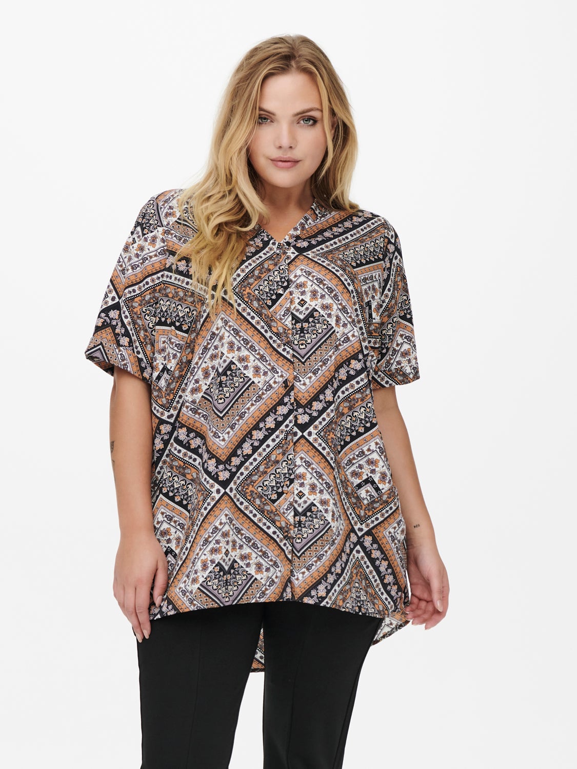Curvy printed Shirt