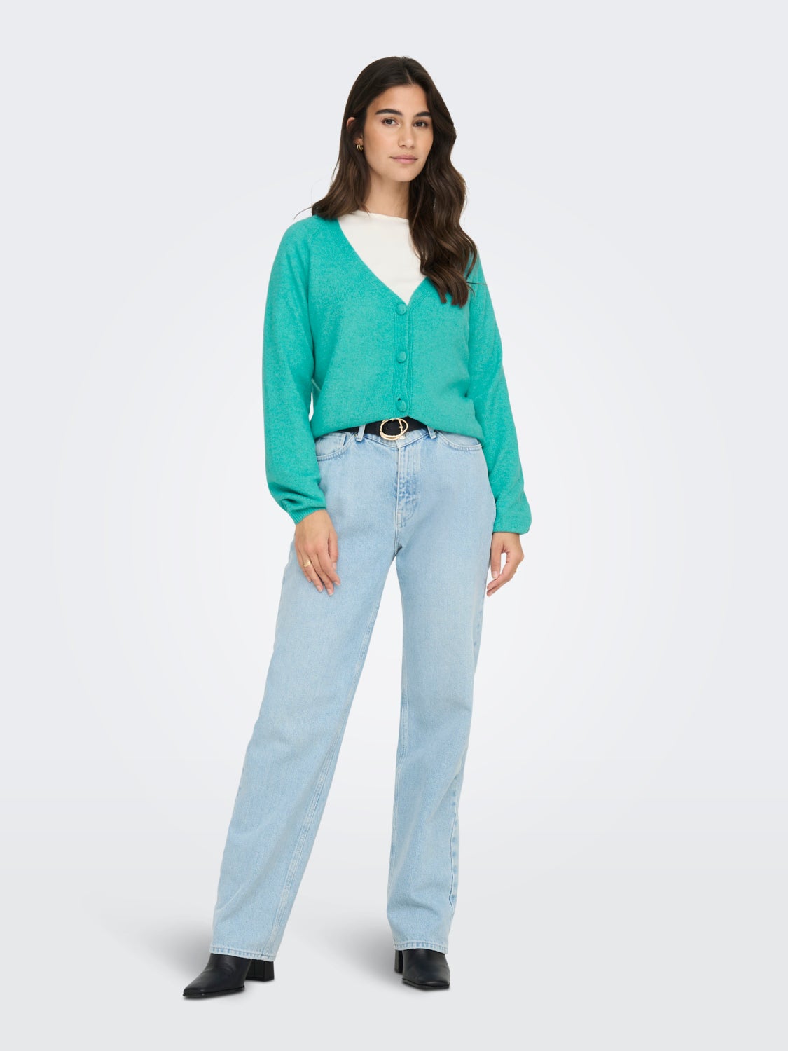 V-Neck Knit Cardigan