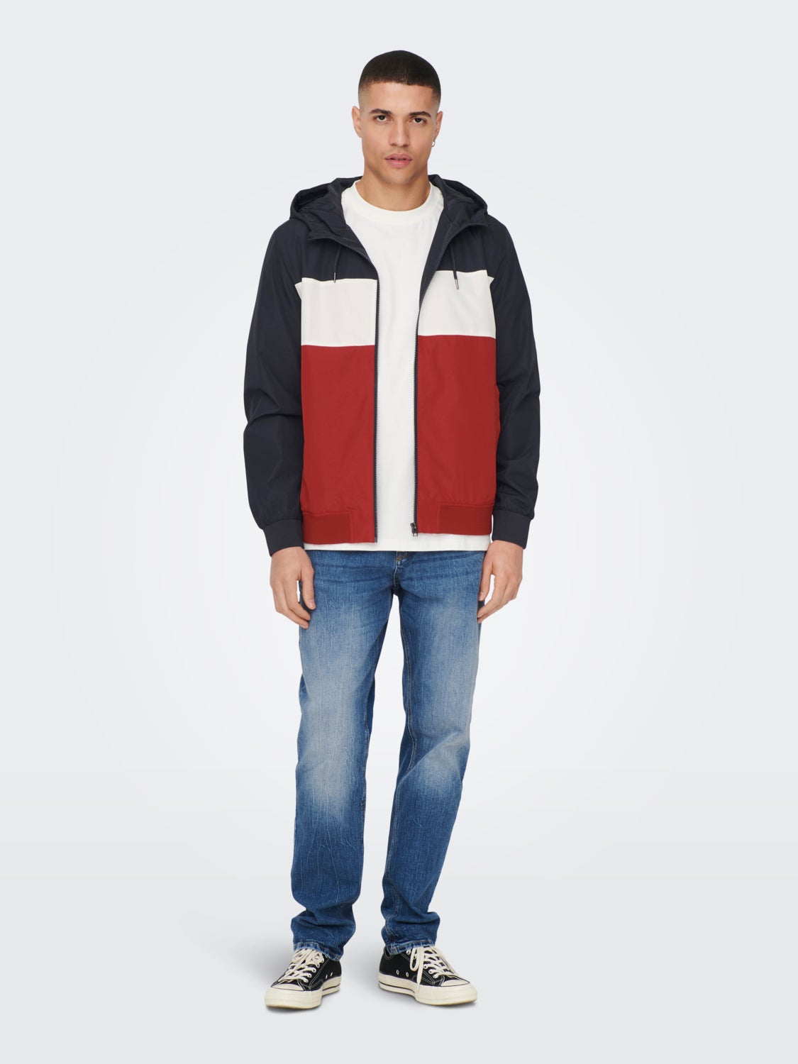 Shell jacket with hood