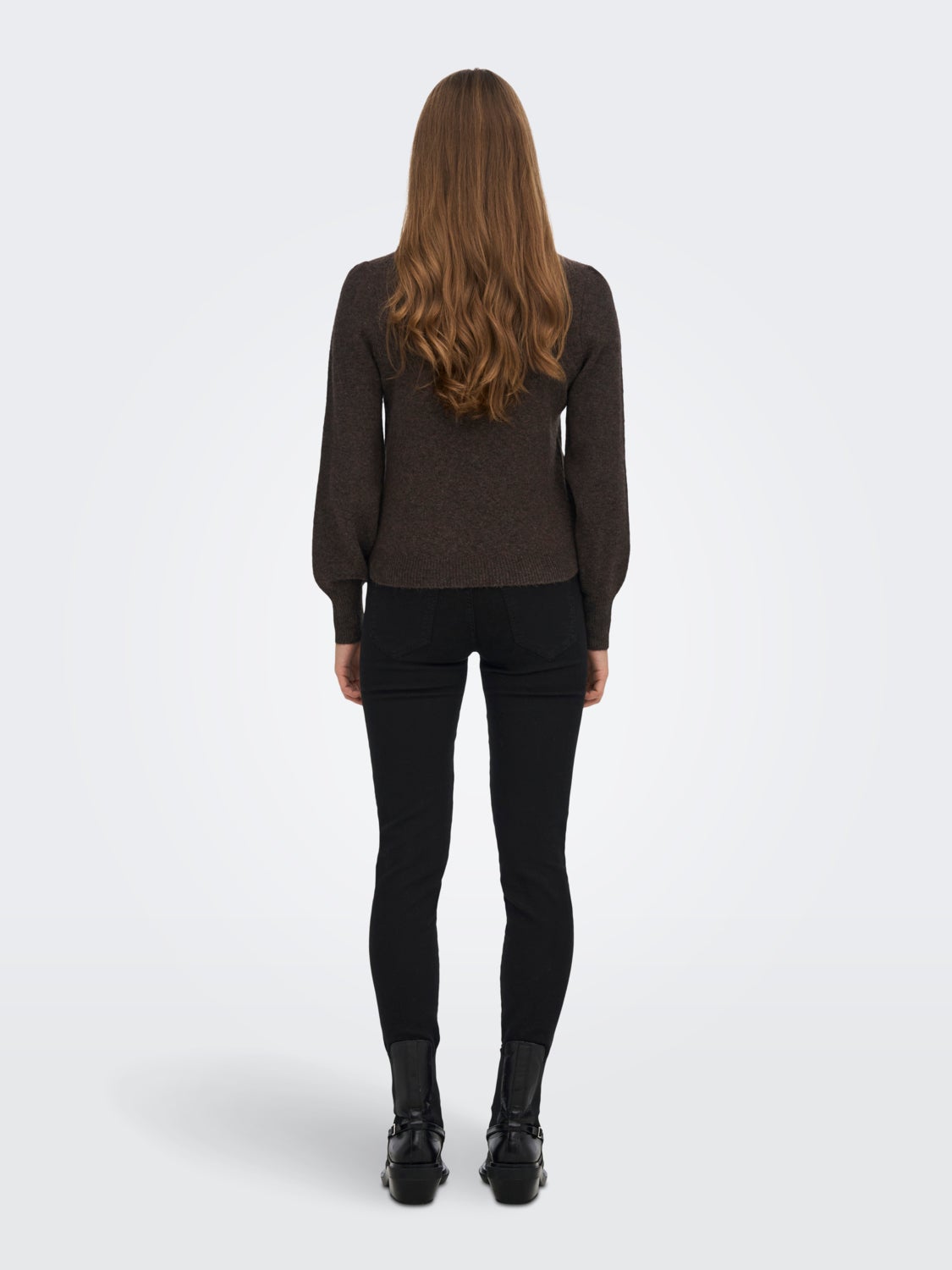 High neck knitted pullover