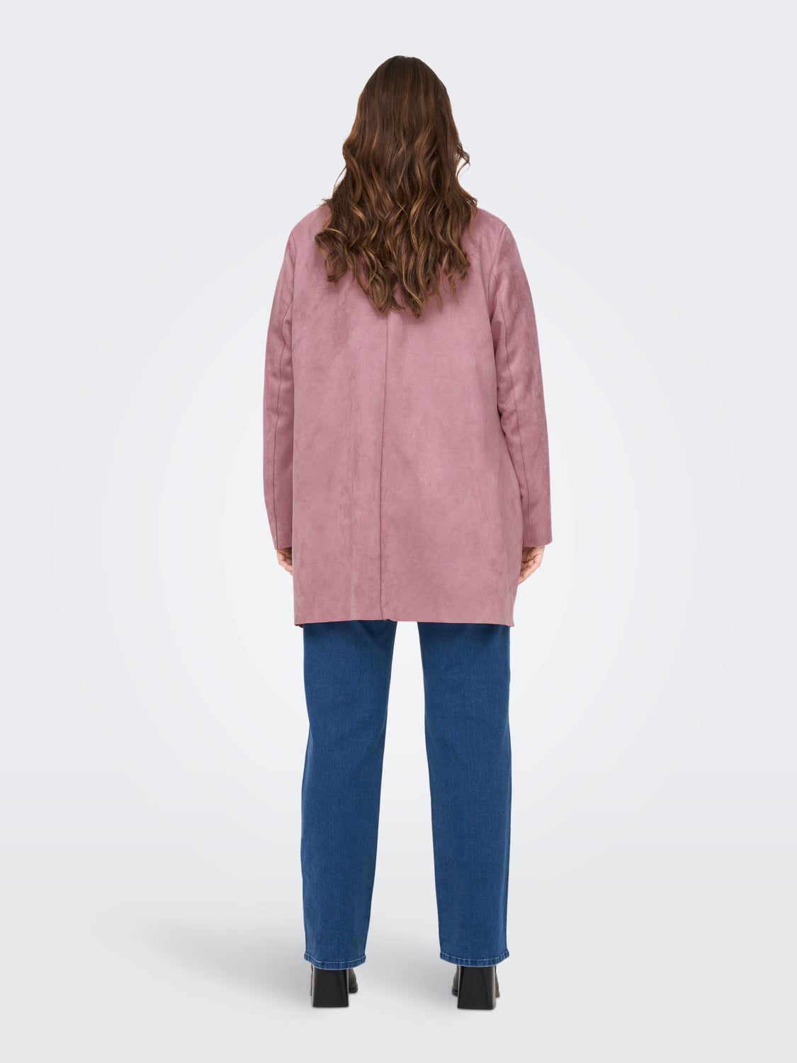 CUrvy Faux Suede Coatigan