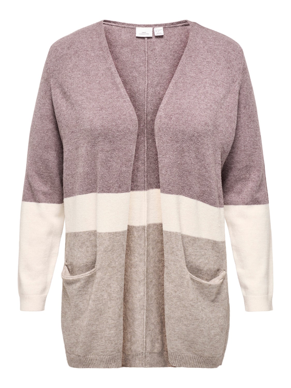 Curvy knitted cardigan