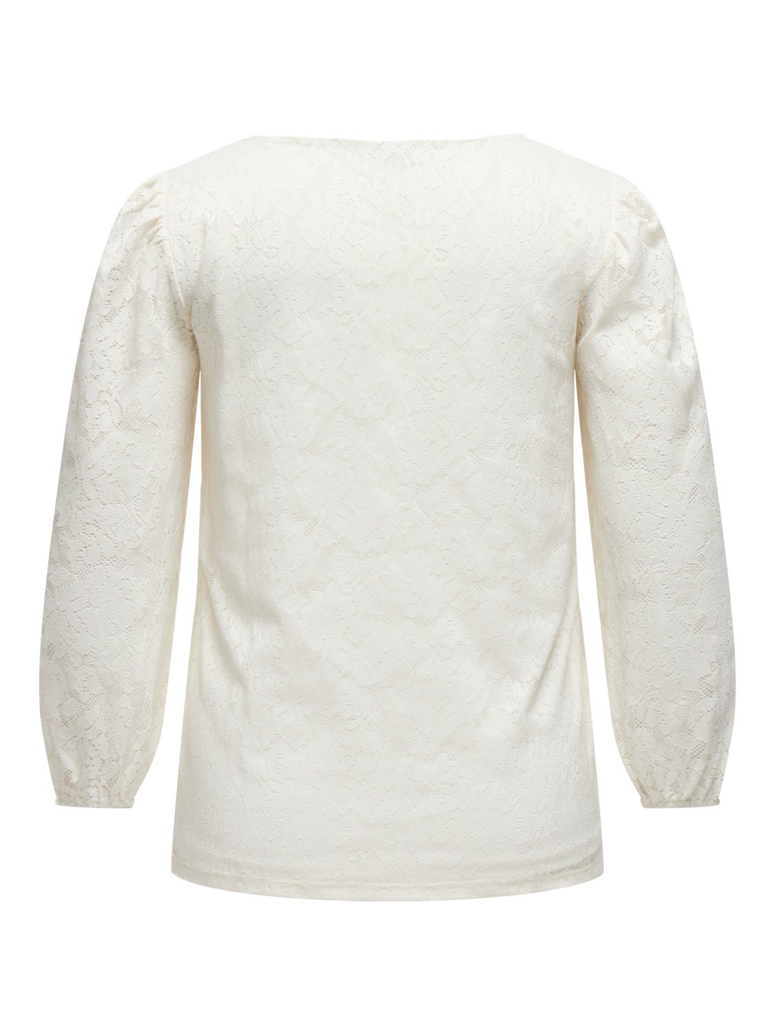 Curvy top with lace detail