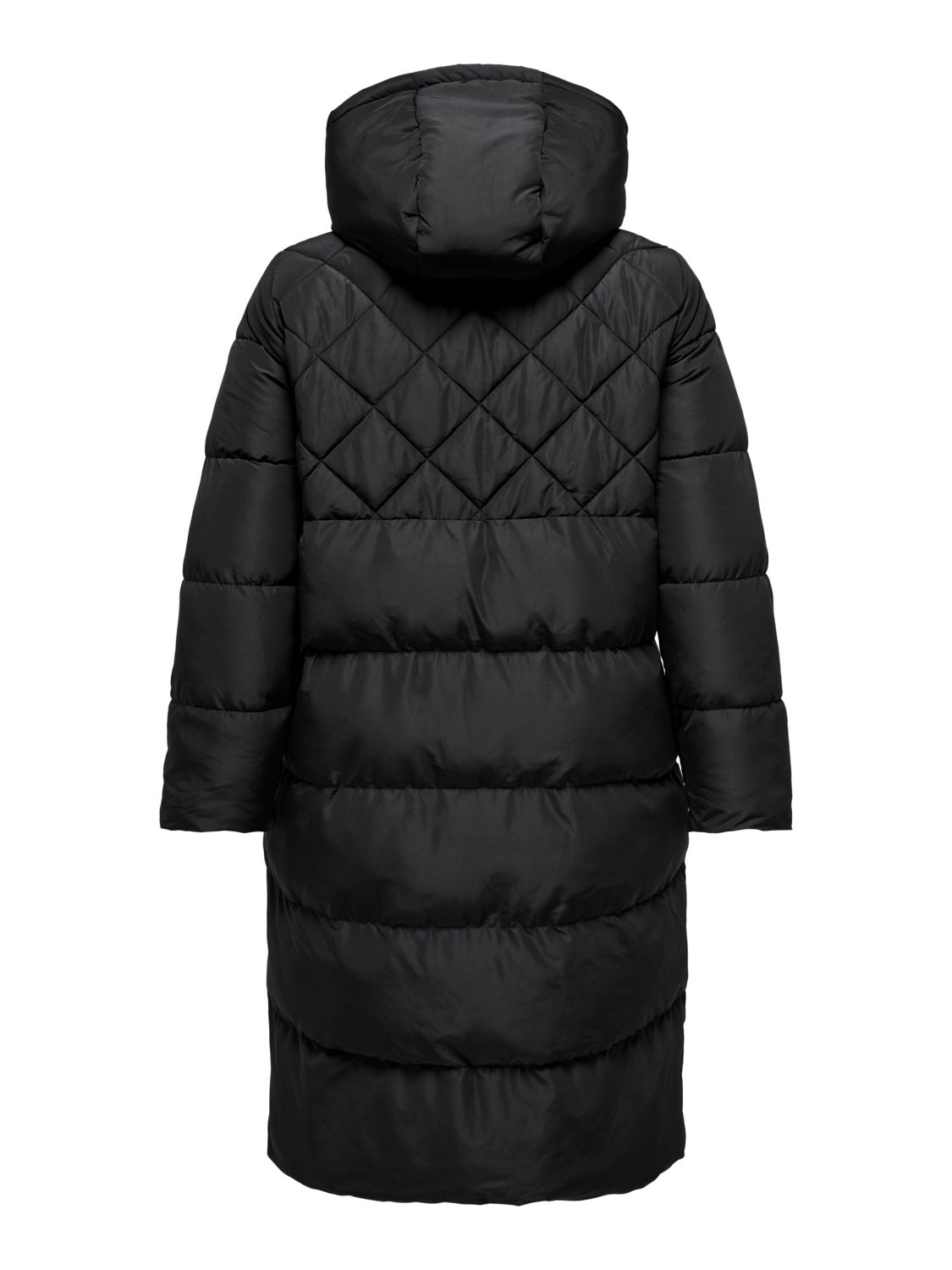 Curvy quilted hood Coat
