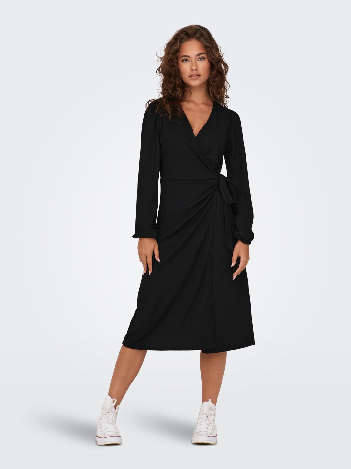 Midi wrap dress