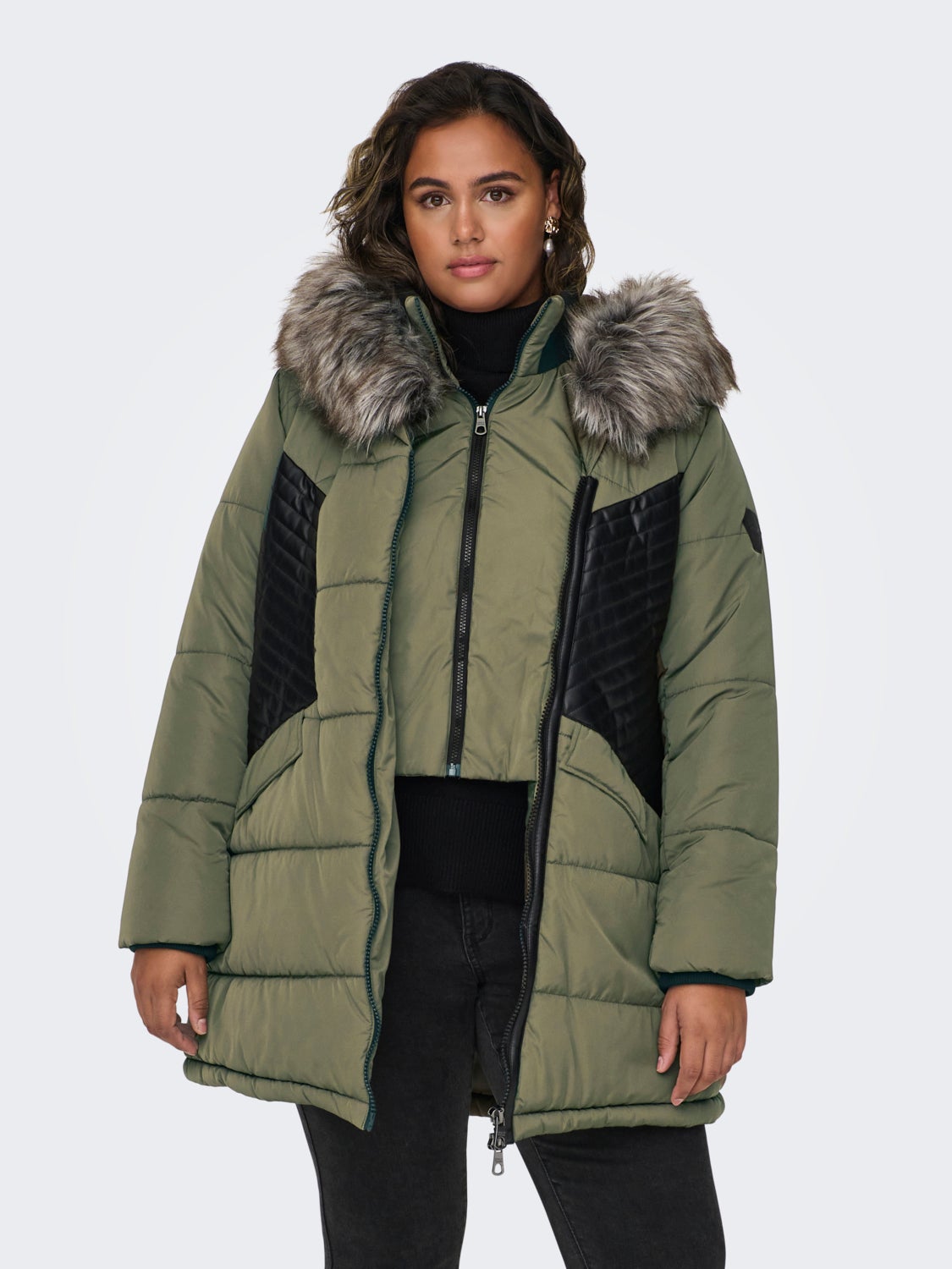 Curvy quiltet jacket