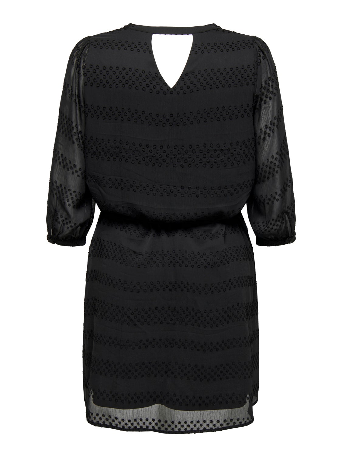 Curvy 3/4 sleeved knee Dress